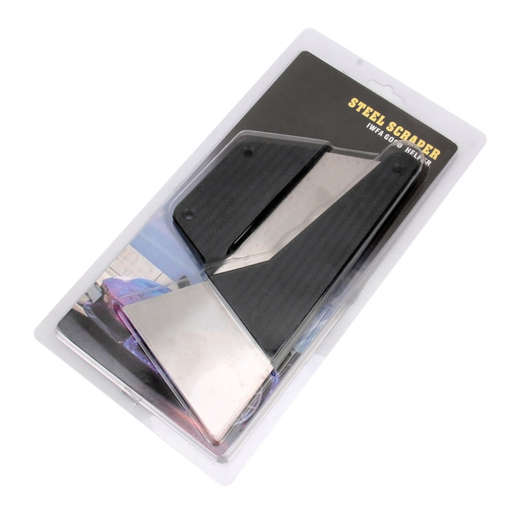 2 in 1 Metal Blade Car Window Film Scraper Tool, Random Color Delivery