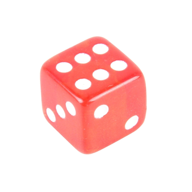 4 PCS Plastic Plated Dice Shape Universal Tire Valve Stem Cap