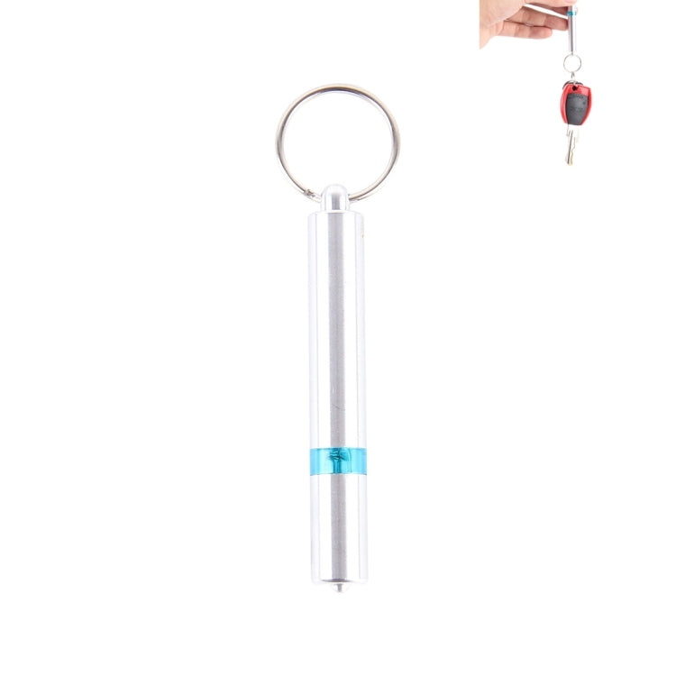 Car Anti-Static Key Ring Holder With Blue Light Lamp