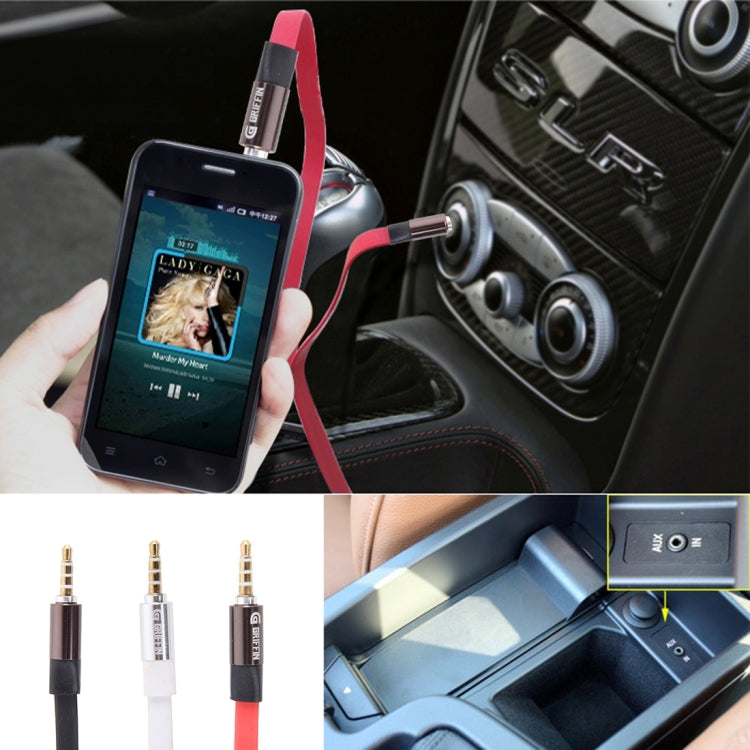 1M Audio Stereo Cable 3.5mm Stereo Aux Cable Audiophile Grade Male to Male Black+Red+White Random Color Delivery