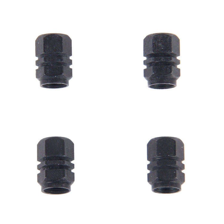 4PCS SA Metal Plated Hexagon Shape Universal Tire Valve Stem Cap
