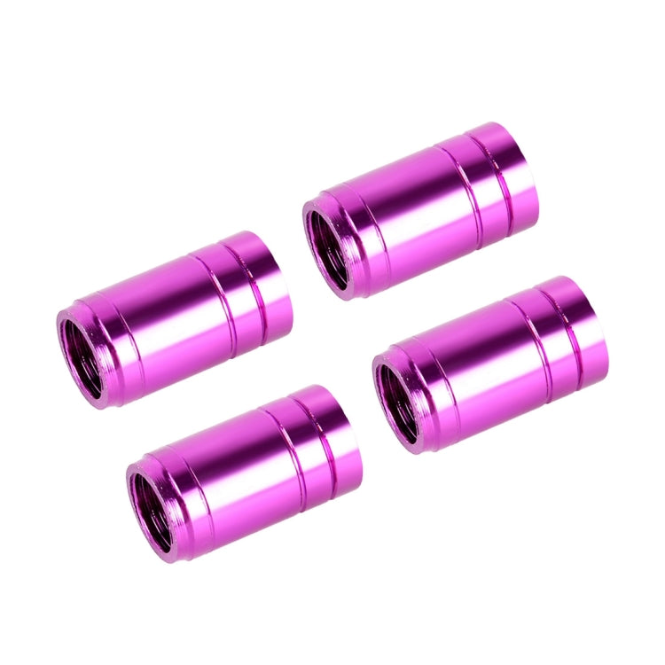 4PCS Metal Plated Circular Shape Universal Tire Valve Stem Cap With White Diamond