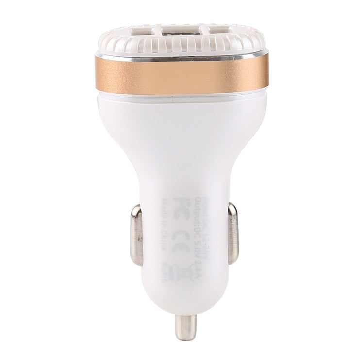2.4A Output Dual USB Smart Car Charger with LED Display