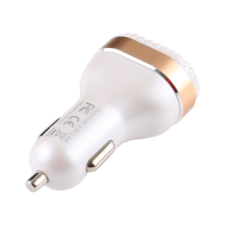 2.4A Output Dual USB Smart Car Charger with LED Display