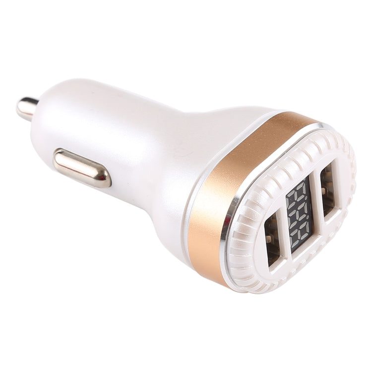 2.4A Output Dual USB Smart Car Charger with LED Display