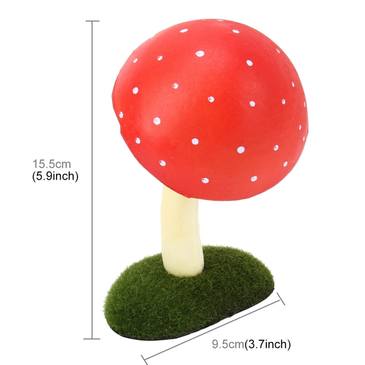 Mushroom Shape Car Plastic Decorative Sticker, Size: 11 x 15.5 x 9.5 cm