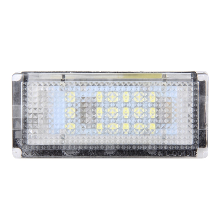 2 PCS License Plate Light with 18  SMD-3528 Lamps for BMW E46 4D 1998-2003ï¼Œ2W 120LM,6000K, DC12V (White Light)