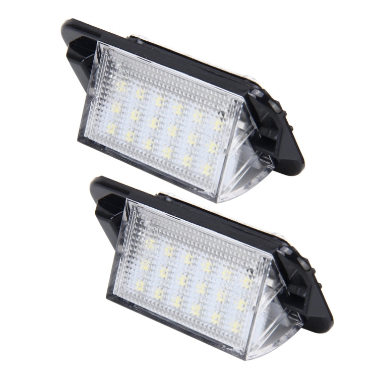 2 PCS License Plate Light with 18  SMD-3528 Lamps for BMW E36(1992-1998)ï¼Œ2W 120LM,6000K, DC12V (White Light)
