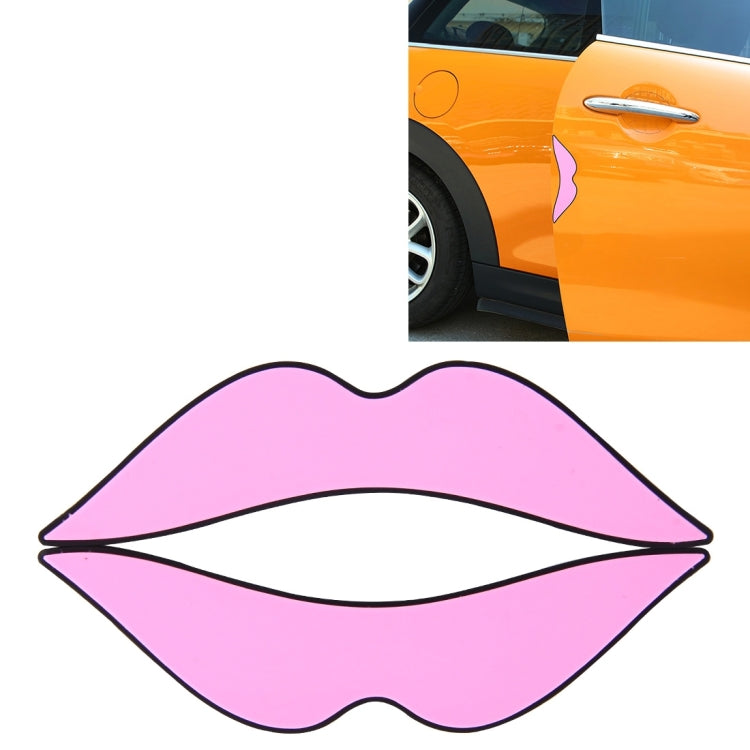 2 PCS Lip Shape Cartoon Style PVC Car Auto Protection Anti-scratch Door Guard Decorative Sticker