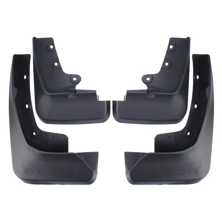 4 PCS Car Auto Semi-Rigid PVC Splash Flaps Mudguards Fender Guard for Ford 2015 Version Edge