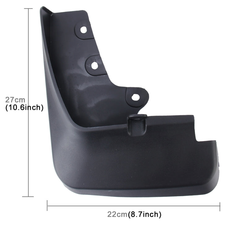 4 PCS Car Auto Semi-Rigid PVC Splash Flaps Mudguards Fender Guard for Ford 2015 Version Edge