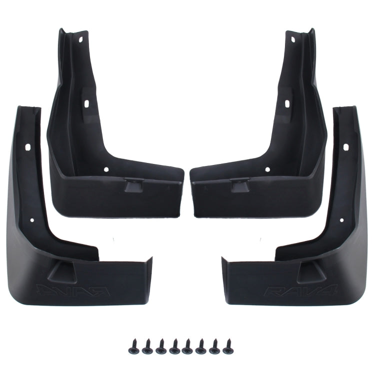 4 PCS Car Auto Semi-Rigid PVC Splash Flaps Mudguards Fender Guard for 2016 Version RAV4