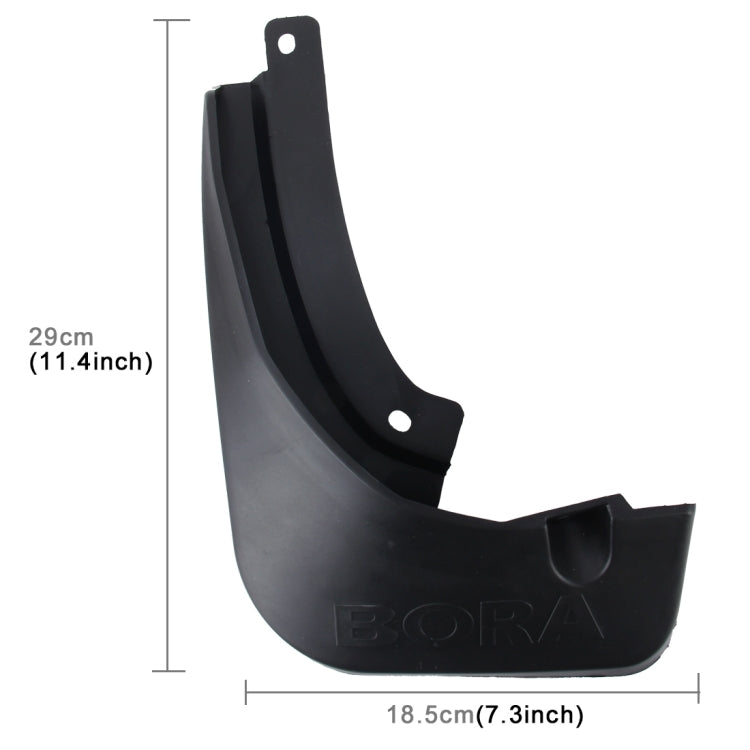 4 PCS Car Auto Semi-Rigid PVC Splash Flaps Mudguards Fender Guard for Volkswagen 2016 Version Bora