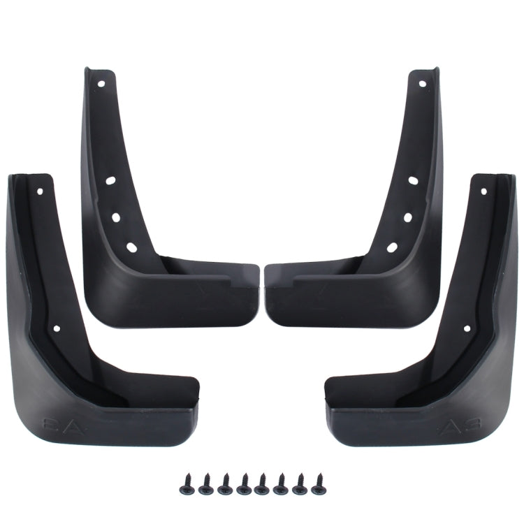 4 PCS Car Auto Semi-Rigid PVC Splash Flaps Mudguards Fender Guard for Audi A3 Sedan