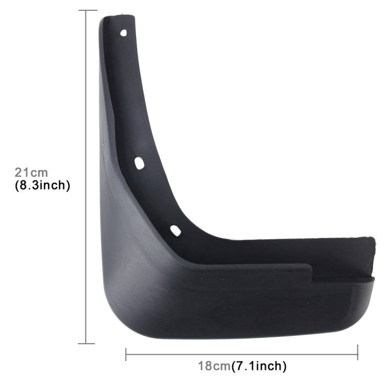 4 PCS Car Auto Semi-Rigid PVC Splash Flaps Mudguards Fender Guard for Audi A4L 2009