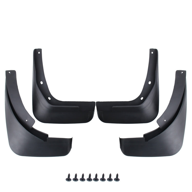 4 PCS Car Auto Semi-Rigid PVC Splash Flaps Mudguards Fender Guard for Audi A4L 2009