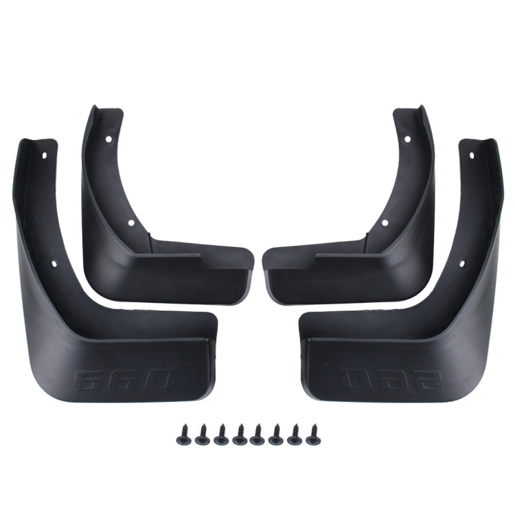 4 PCS Car Auto Semi-Rigid PVC Splash Flaps Mudguards Fender Guard for BaoJun560