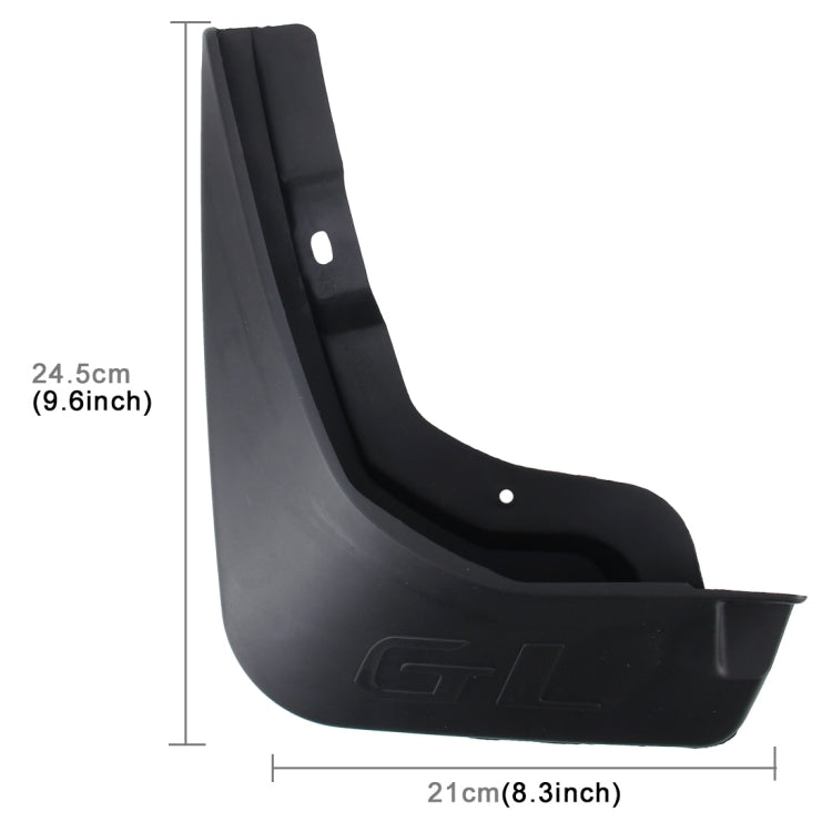 4 PCS Car Auto Semi-Rigid PVC Splash Flaps Mudguards Fender Guard for Geely Emgrand GL