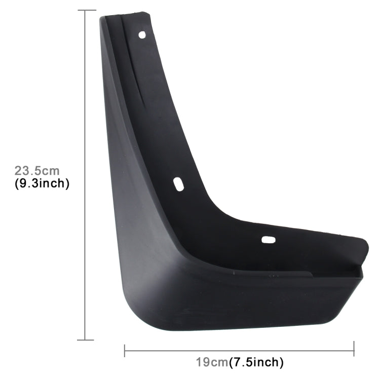 4 PCS Car Auto Semi-Rigid PVC Splash Flaps Mudguards Fender Guard for Geely Emgrand GL