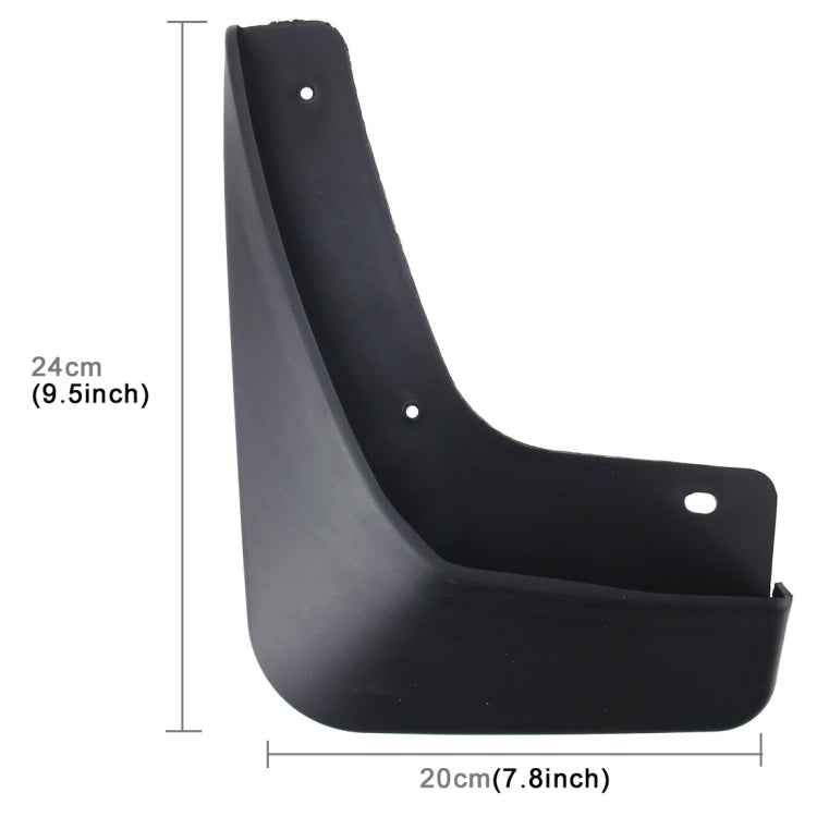 4 PCS Car Auto Semi-Rigid PVC Splash Flaps Mudguards Fender Guard for Geely Emgrand GS