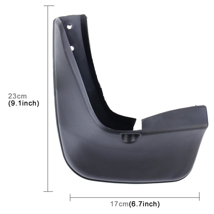 4 PCS Car Auto Semi-Rigid PVC Splash Flaps Mudguards Fender Guard for Toyota Corolla / BYD G3 / BYD F3