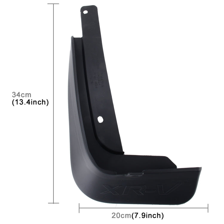 4 PCS Car Auto Semi-Rigid PVC Splash Flaps Mudguards Fender Guard for Honda XRV