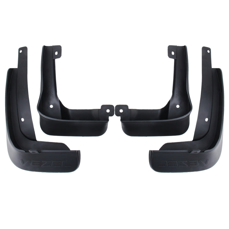 4 PCS Car Auto Semi-Rigid PVC Splash Flaps Mudguards Fender Guard for Honda Vezel
