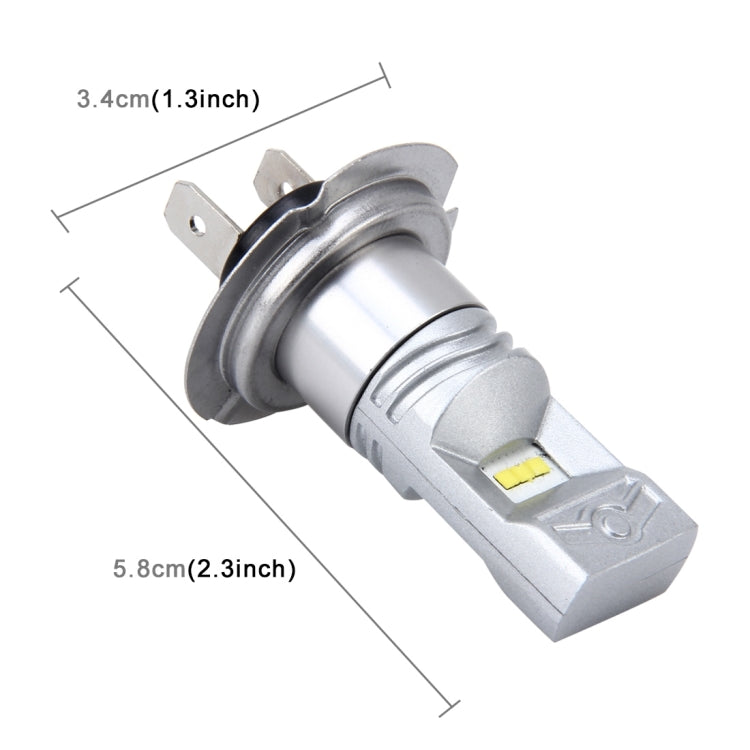 H7 60W 900 LM 6000K Car Fog Lights with 6 CSP Lamps, DC 12V (White Light)