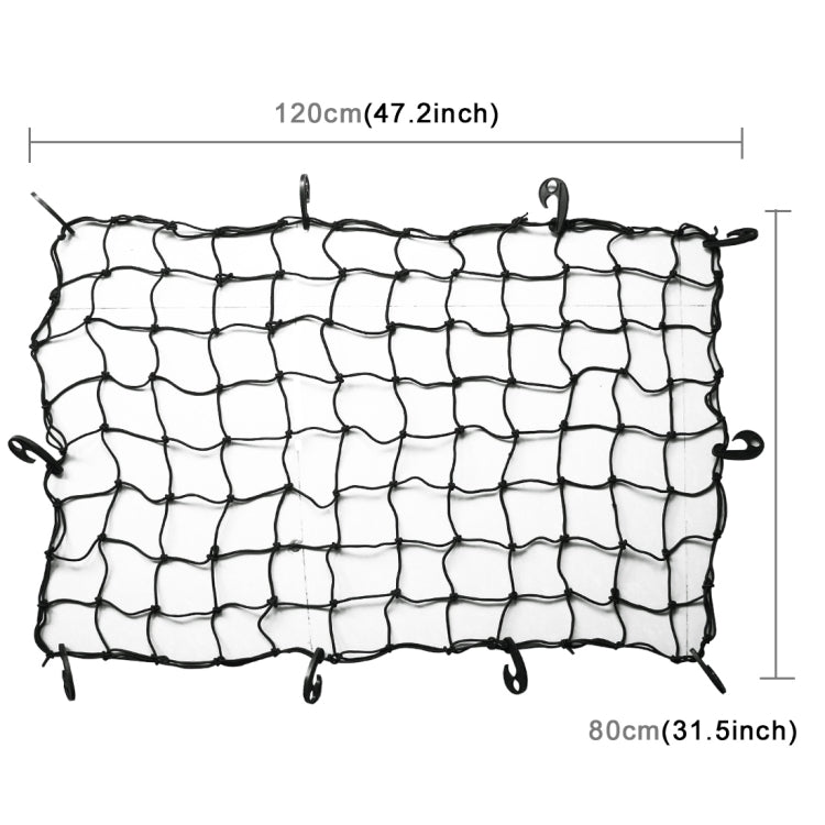 Car Nylon Fix Net with 12 Hooks, Size:120Ã—80cm