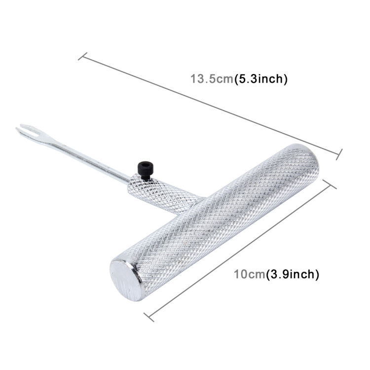 2 PCS Car Pure Metal Tire T-Handle Repair Kit