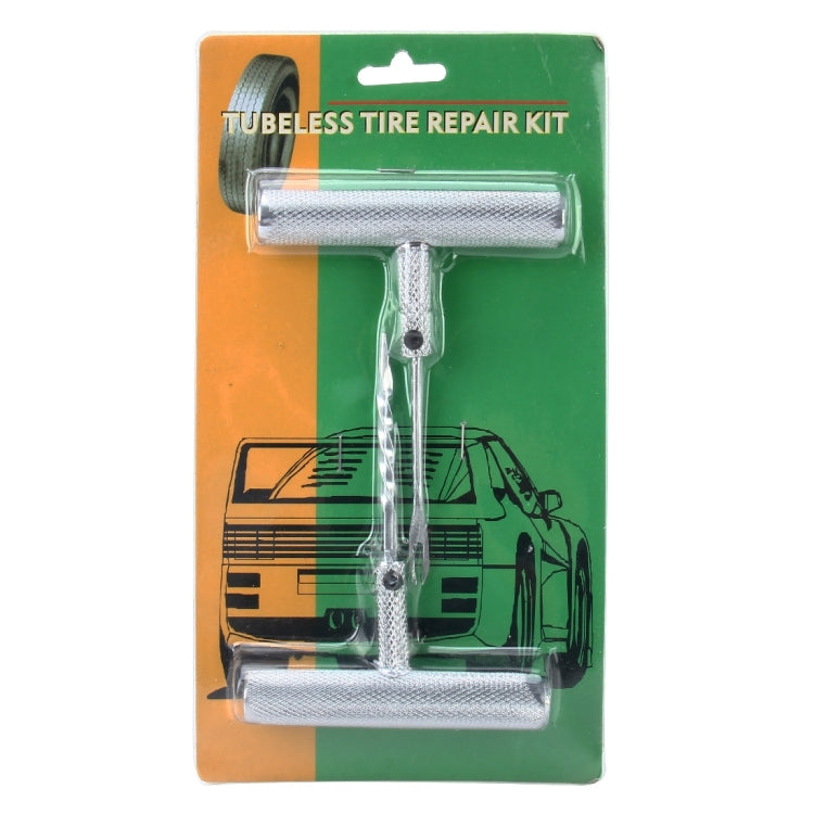 2 PCS Car Pure Metal Tire T-Handle Repair Kit