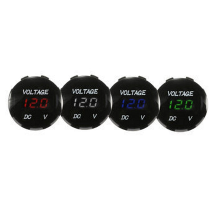 Universal Digital Display Waterproof LED Voltage Meter for DC 12V-24V Car Motorcycle Truck