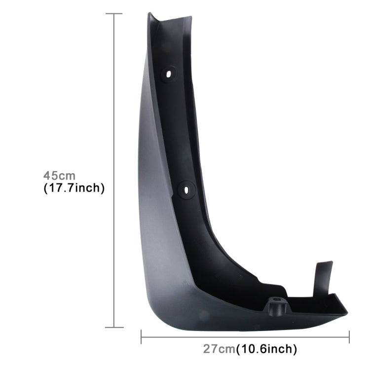 4 PCS Car Auto Semi-Rigid PVC Splash Flaps Mudguards Fender Guard for BMW X3 2011 Version