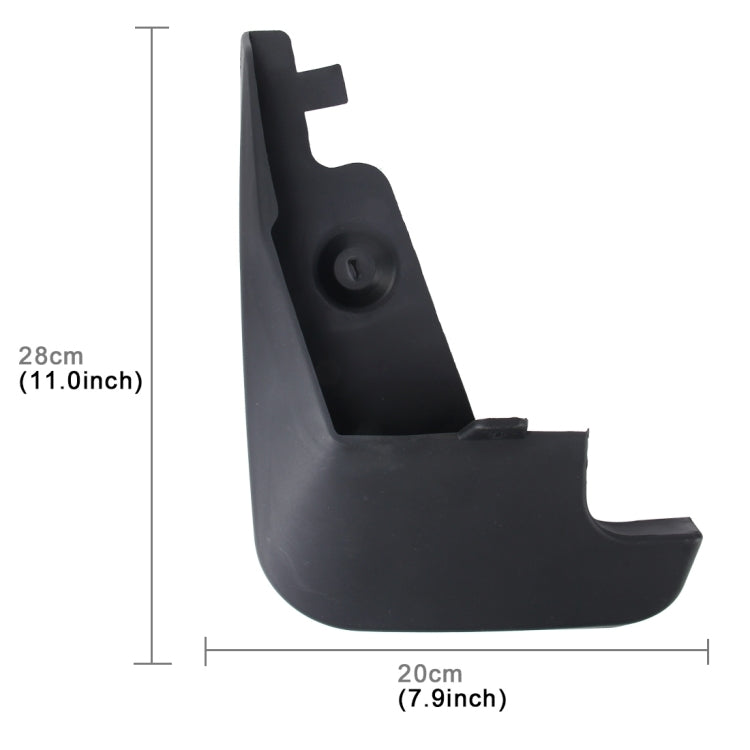 4 PCS Car Auto Semi-Rigid PVC Splash Flaps Mudguards Fender Guard for Audi Q5