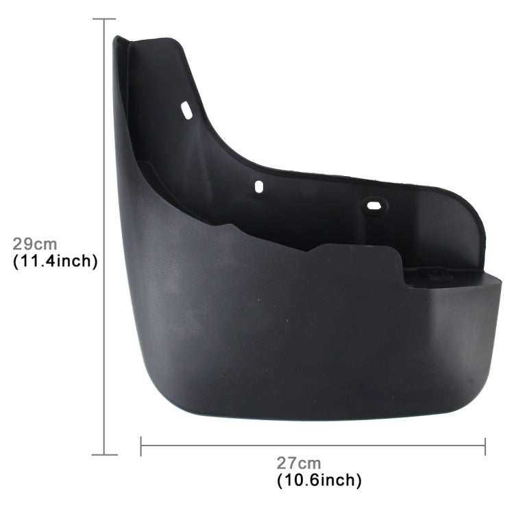 4 PCS Car Auto Semi-Rigid PVC Splash Flaps Mudguards Fender Guard for Audi Q7 Sport (Please note the year of car)