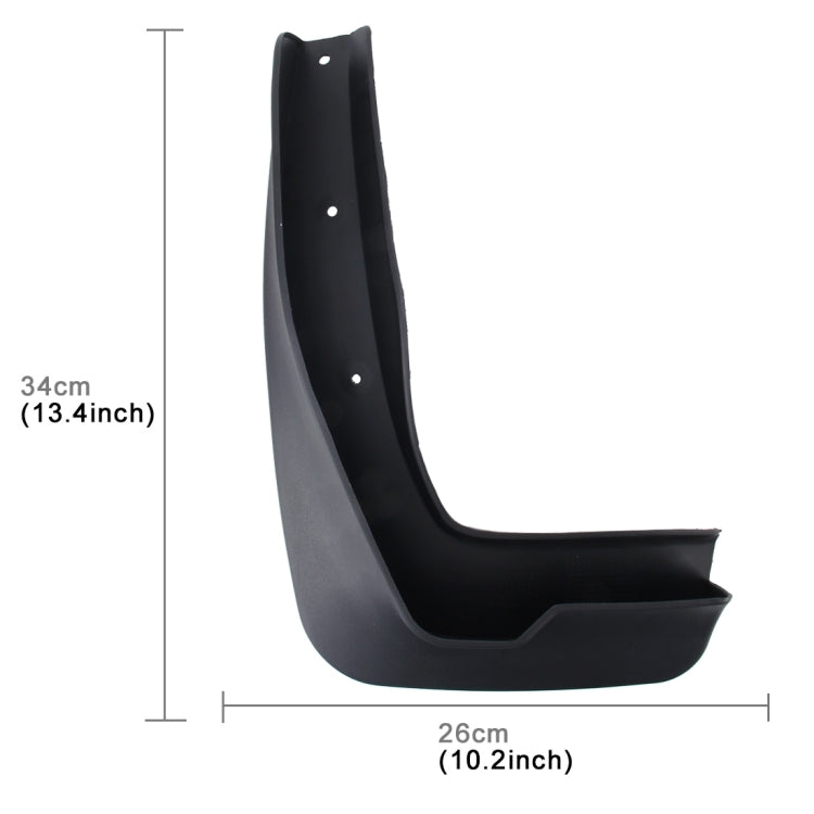 4 PCS Car Auto Semi-Rigid PVC Splash Flaps Mudguards Fender Guard for BMW 2 Series