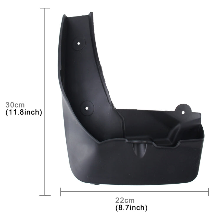 4 PCS Car Auto Semi-Rigid PVC Splash Flaps Mudguards Fender Guard for BMW X1