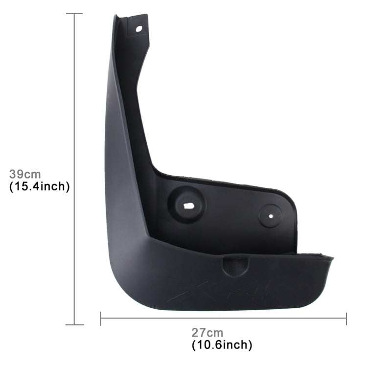 4 PCS Car Auto Semi-Rigid PVC Splash Flaps Mudguards Fender Guard for BMW X4