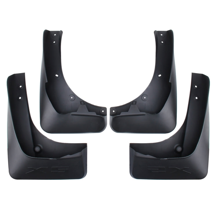 4 PCS Car Auto Semi-Rigid PVC Splash Flaps Mudguards Fender Guard for 2014 Version BMW X5