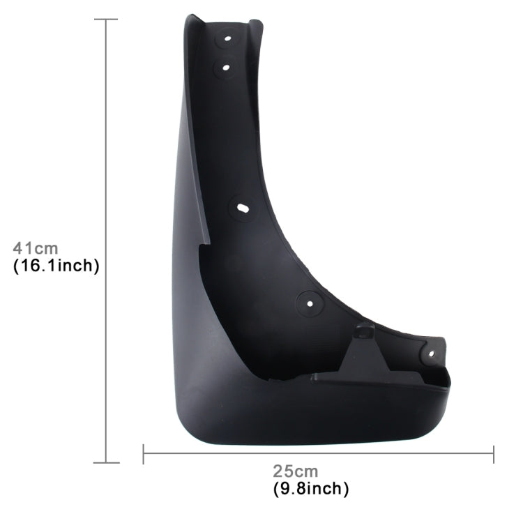 4 PCS Car Auto Semi-Rigid PVC Splash Flaps Mudguards Fender Guard for 2014 Version BMW X5