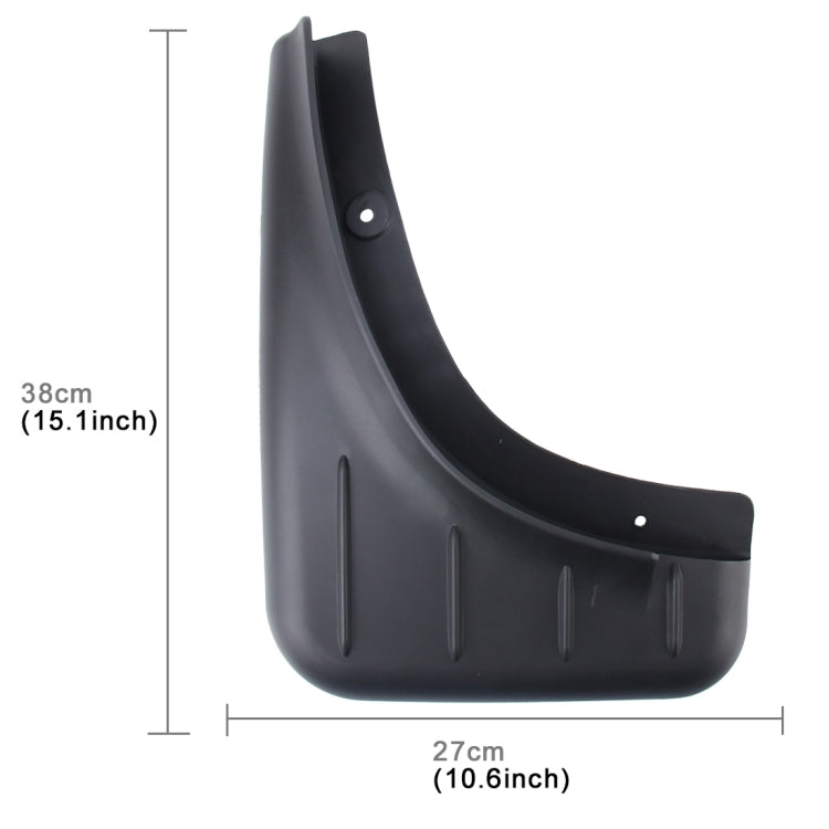 4 PCS Car Auto Semi-Rigid PVC Splash Flaps Mudguards Fender Guard for Porsche Macan 2011