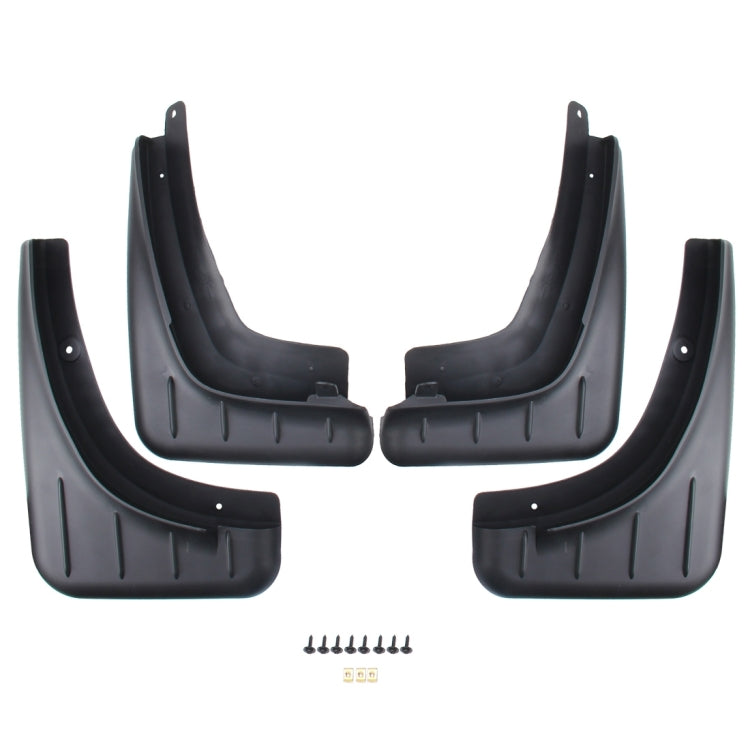 4 PCS Car Auto Semi-Rigid PVC Splash Flaps Mudguards Fender Guard for Porsche Macan 2011