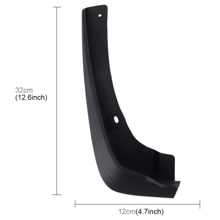 4 PCS Car Auto Semi-Rigid PVC Splash Flaps Mudguards Fender Guard for Toyota 2008 Version Vios