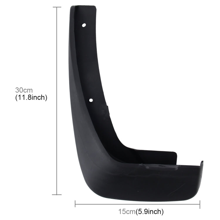 4 PCS Car Auto Semi-Rigid PVC Splash Flaps Mudguards Fender Guard for Toyota 2008 Version Vios