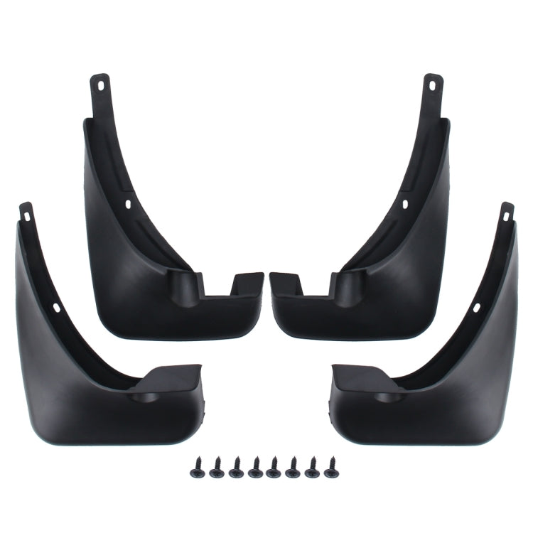 4 PCS Car Auto Semi-Rigid PVC Splash Flaps Mudguards Fender Guard for Toyota RAV4-2.0 2009 Version