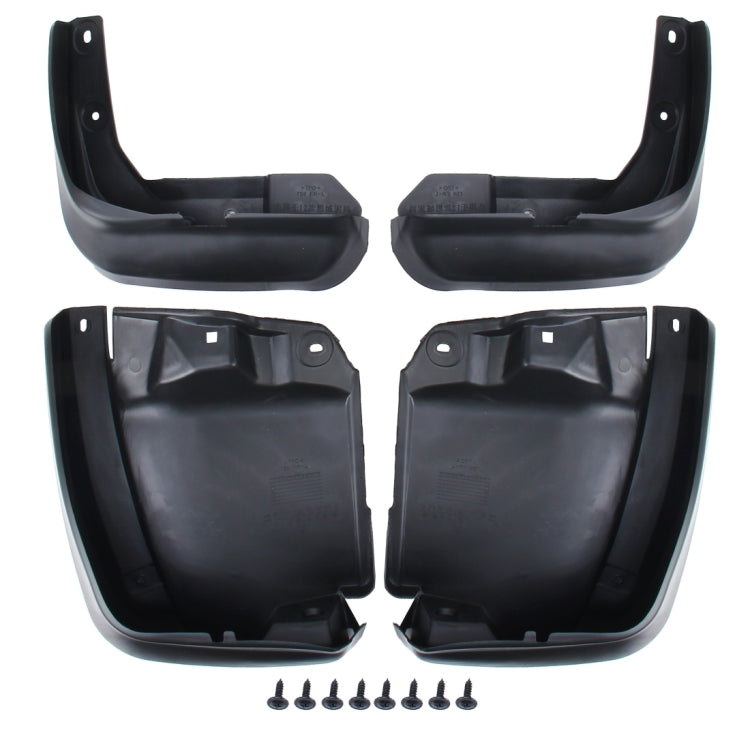 4 PCS Car Auto Semi-Rigid PVC Splash Flaps Mudguards Fender Guard for Honda Civic 2012 Version