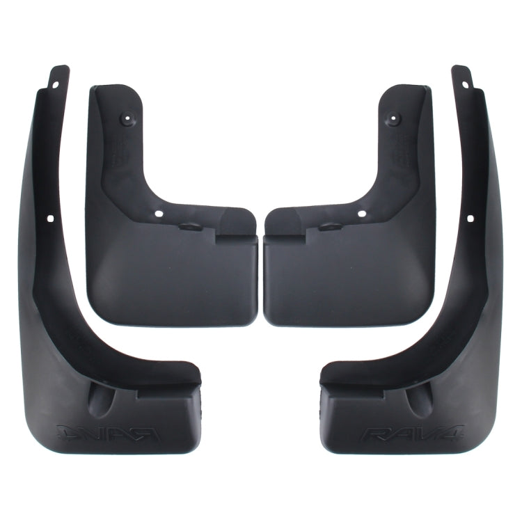 4 PCS Car Auto Semi-Rigid PVC Splash Flaps Mudguards Fender Guard for Toyota RAV4 2014 Version