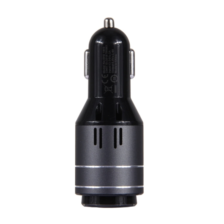 CE & RoHS Certificated 2.4A Single USB Port Car Charger for Smartphones & Tablets & Cameras & PSP & PDA & GPS & MP3 & MP4 and other USB-charged Devices with Bluetooth Earphone
