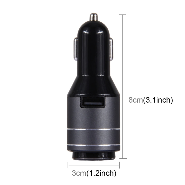 CE & RoHS Certificated 2.4A Single USB Port Car Charger for Smartphones & Tablets & Cameras & PSP & PDA & GPS & MP3 & MP4 and other USB-charged Devices with Bluetooth Earphone
