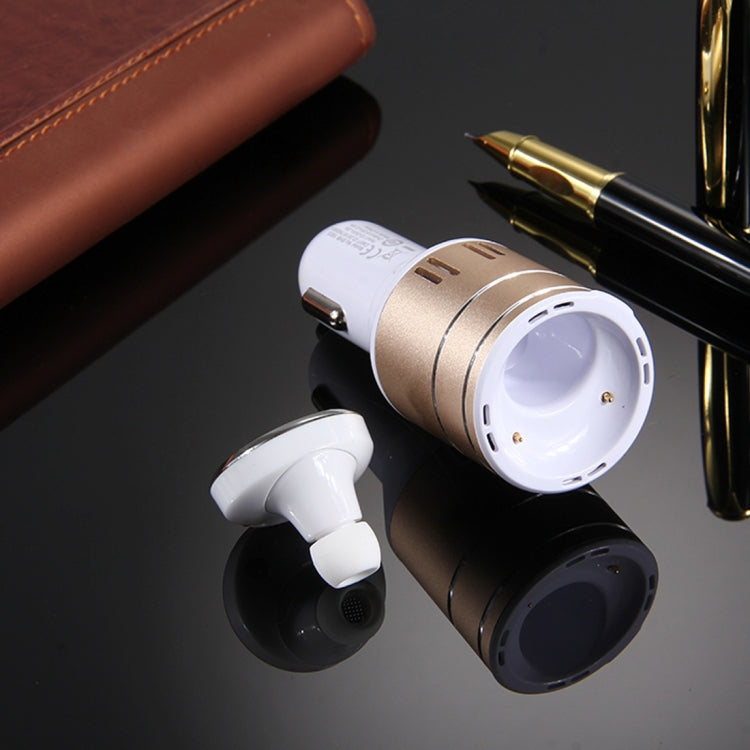CE & RoHS Certificated 2.4A Single USB Port Car Charger for Smartphones & Tablets & Cameras & PSP & PDA & GPS & MP3 & MP4 and other USB-charged Devices with Bluetooth Earphone